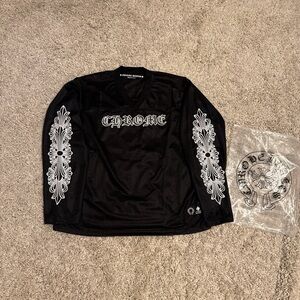 Chrome Hearts Black Shirt with White Graphics